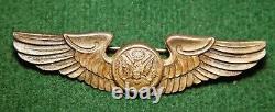 WWII US Army Air Corps Sterling Silver 2 Aircrew Wings