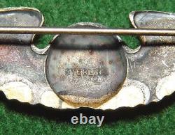 WWII US Army Air Corps Sterling Silver 2 Aircrew Wings