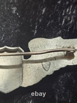 WWII US Army Air Corps Sterling Silver Pilot Wings 3 Pin Meyer Original WW2 20g