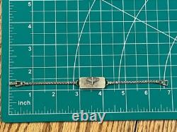 WWII US Army Air Corps Sweetheart Bracelet 025 Gold on Sterling