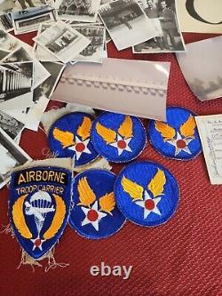 WWII US Army Air Corps Troop Carrier Paperwork And Photo Grouping ID'ed