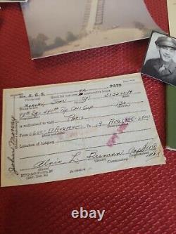 WWII US Army Air Corps Troop Carrier Paperwork And Photo Grouping ID'ed