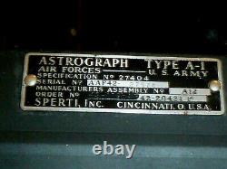 WWII US Army Air Corps Type A-1 Astrograph in Original Box With Parts Untested