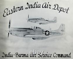 WWII US Army Air Corps Unit History CBI East India Air Depot Theater Made 1940s
