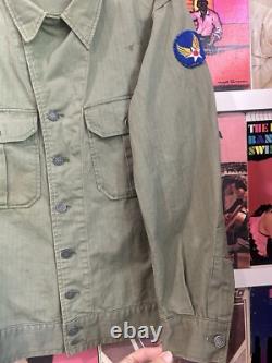 WWII US Army Air Force 1st Pattern HBT Jacket Patches 1940s