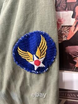 WWII US Army Air Force 1st Pattern HBT Jacket Patches 1940s