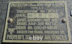 WWII US Army Air Force 35 MM Still Film & Slide Projector #31193