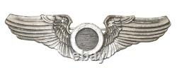 WWII US Army Air Force 3 STERLING Amcraft Snowflake OBSERVER Wings Pin CA4