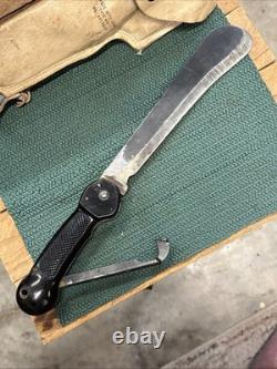WWII US Army Air Force AAF Emergency Bailout Kit Folding Machete Imperial Prov