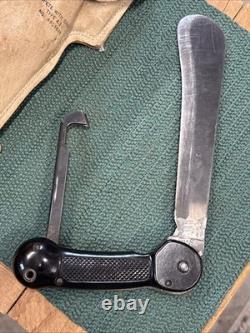 WWII US Army Air Force AAF Emergency Bailout Kit Folding Machete Imperial Prov