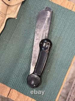 WWII US Army Air Force AAF Emergency Bailout Kit Folding Machete Imperial Prov