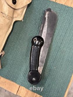 WWII US Army Air Force AAF Emergency Bailout Kit Folding Machete Imperial Prov