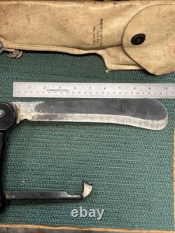 WWII US Army Air Force AAF Emergency Bailout Kit Folding Machete Imperial Prov
