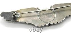 WWII US Army Air Force AAF Gemsco Sterling Silver Ariel Gunner Wings Pin