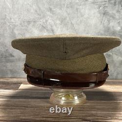 WWII US Army Air Force AAF Officers Cap Wool Pilot Service Hat World War Two