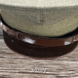 WWII US Army Air Force AAF Officers Cap Wool Pilot Service Hat World War Two
