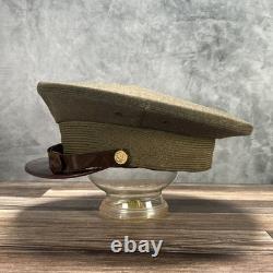 WWII US Army Air Force AAF Officers Cap Wool Pilot Service Hat World War Two