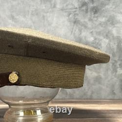 WWII US Army Air Force AAF Officers Cap Wool Pilot Service Hat World War Two