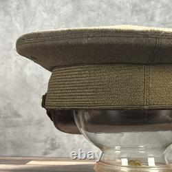 WWII US Army Air Force AAF Officers Cap Wool Pilot Service Hat World War Two