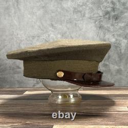 WWII US Army Air Force AAF Officers Cap Wool Pilot Service Hat World War Two