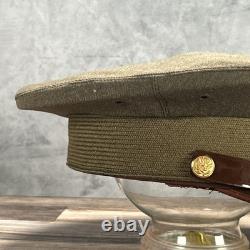 WWII US Army Air Force AAF Officers Cap Wool Pilot Service Hat World War Two
