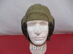 WWII US Army Air Force AAF Type AN-H-15 Summer Flying Helmet Dtd 1944 Sz Small