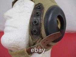 WWII US Army Air Force AAF Type AN-H-15 Summer Flying Helmet Dtd 1944 Sz Small
