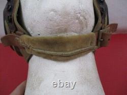 WWII US Army Air Force AAF Type AN-H-15 Summer Flying Helmet Dtd 1944 Sz Small