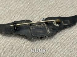 WWII US Army Air Force Aerial Gunner 3 Inch Gemsco Sterling Silver Wings