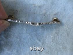 WWII US Army Air Force Air Gunner Wings Large 3 Jacket Insignia Sterling Marked