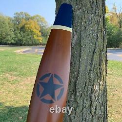 WWII US Army Air Force Airplane Propeller Replica Wooden Prop with Star Emblem