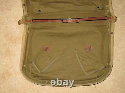 WWII US Army Air Force B-4 Canvas/Leather Suitcase Garment Bag by Hinson Mfg