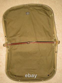 WWII US Army Air Force B-4 Canvas/Leather Suitcase Garment Bag by Hinson Mfg