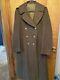 WWII US Army Air Force Corporal Long Olive Green Wool Coat 36 L? Beautiful