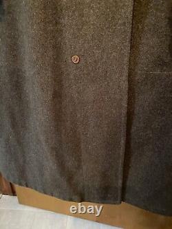 WWII US Army Air Force Corporal Long Olive Green Wool Coat 36 L? Beautiful