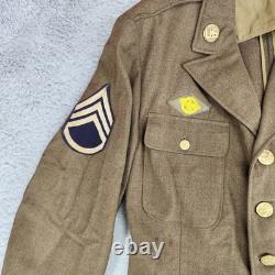 WWII US Army Air Force Dress Jacket and Pants Staff Sergeant Patch 38L 34x31