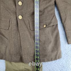 WWII US Army Air Force Dress Jacket and Pants Staff Sergeant Patch 38L 34x31
