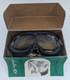 WWII US Army Air Force Flying Goggles Type B-8 With Box & Spare Lenses As Is