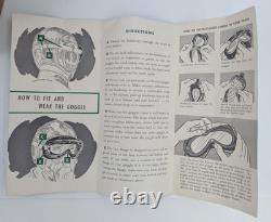 WWII US Army Air Force Flying Goggles Type B-8 With Box & Spare Lenses As Is