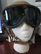 WWII US Army Air Force Helmet with Goggles