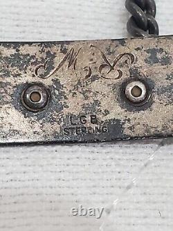 WWII US Army Air Force Identification Sweatheart Bracelet LGB Sterling Silver