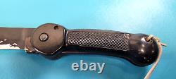 WWII US Army Air Force Imperial A-1 Pilot Folding Knife Machete + Scabbard USAAF