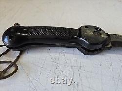 WWII US Army Air Force Imperial A-1 Pilot Folding Knife Machete + Scabbard USAAF
