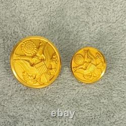 WWII US Army & Air Force Insignia Lot Cavalry Sabers, US Collar Discs, Wings