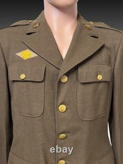 WWII US Army Air Force M1941 Technician Fourth Grade Coat 9th AAF Military Unifo
