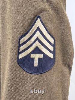 WWII US Army Air Force M1941 Technician Fourth Grade Coat 9th AAF Military Unifo