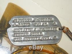 WWII US Army Air Force MAJOR GENERAL McMullen DOG TAGS Wings Papers Lot AAF Gen
