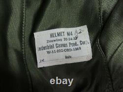WWII US Army Air Force M-4 Flack Helmet Pilot / Crew NOS 100% orig Very Rare #2