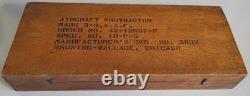 WWII US Army Air Force Mark 3-B Aircraft Protractor withWooden Case & Instructions