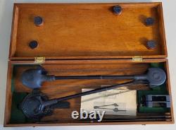 WWII US Army Air Force Mark 3-B Aircraft Protractor withWooden Case & Instructions